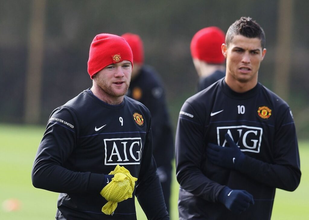 Rooney a Ronaldo