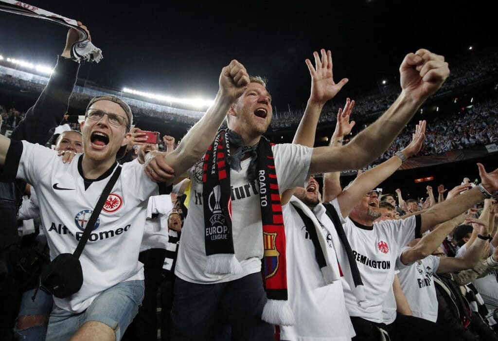 Fanoušci Eintrachtu Frankfurt