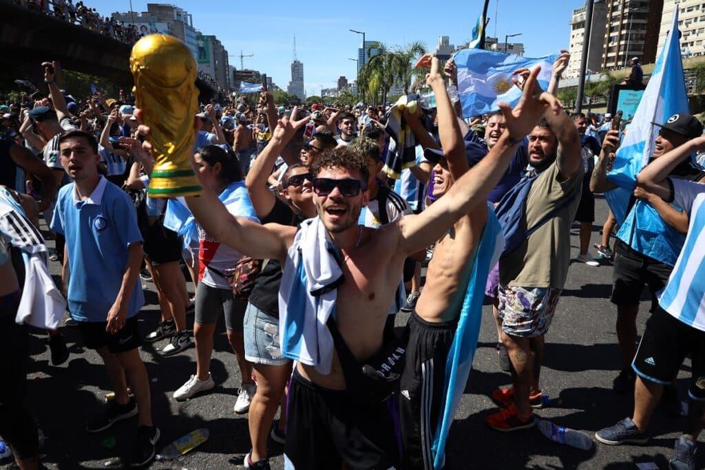 Argentinské oslavy v Buenos Aires