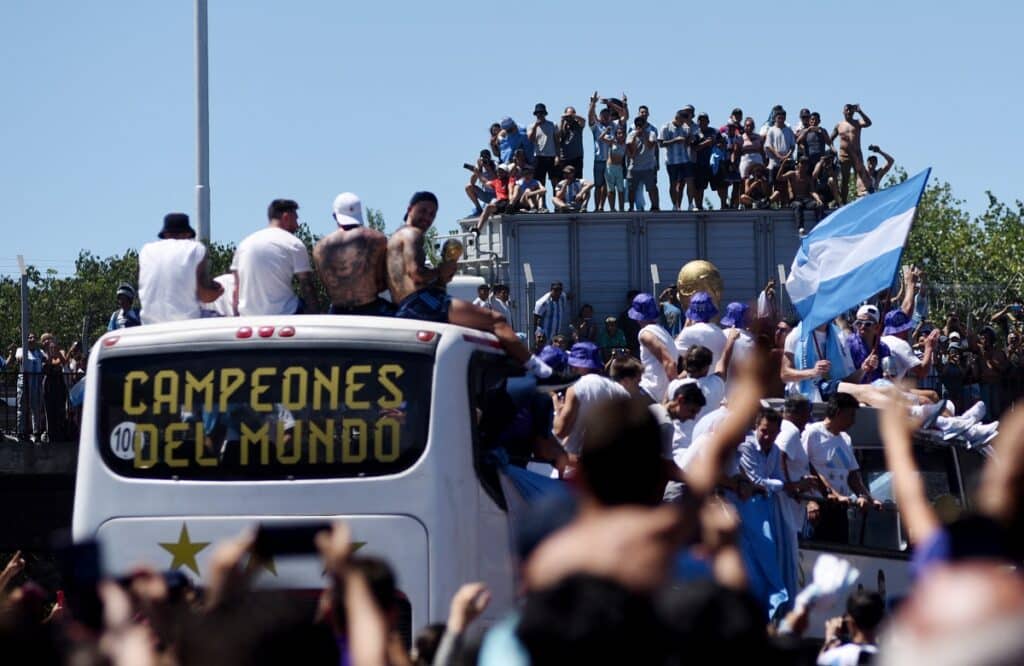 Argentinské oslavy v Buenos Aires