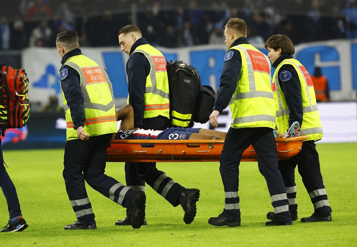 Anno sfortunato per Presnel Kimpembe.  È iniziato con i muscoli, ora sta saltando a terra in una partita