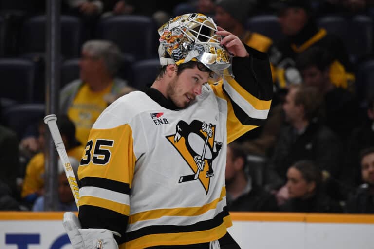 Tristan Jarry, brankář Pittsburghu, se stal historickým střelcem v NHL
